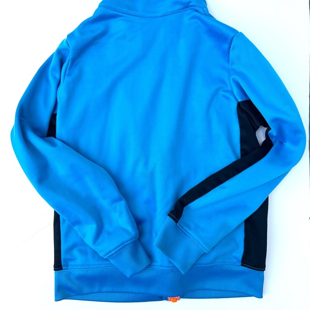 Nike windbreaker track jacket 5 small boys blue full zip collared activewear - Picture 8 of 10
